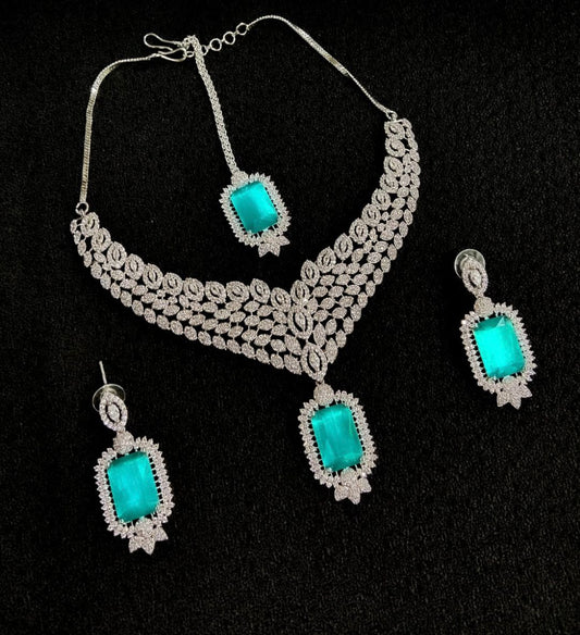 Turquoise Stones And Luxurious Silver Design