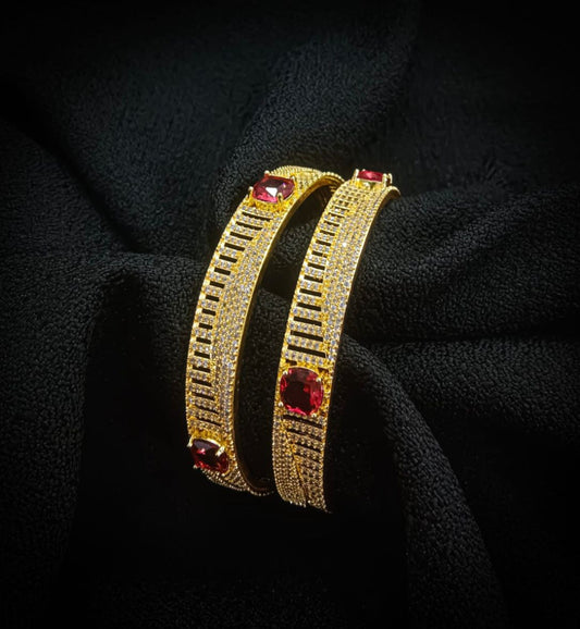 Ruby Radiance Bangles